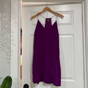A Pea in the Pod 100% Silk Purple Dress
